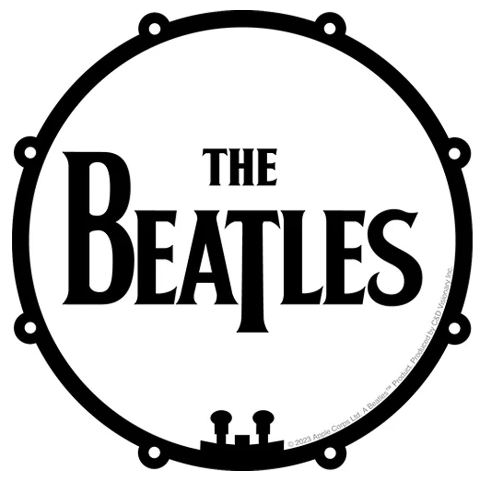 THE BEATLES ビートルズ (結成 65周年 ) - Bass Drum Logo / ステッカー - PGS