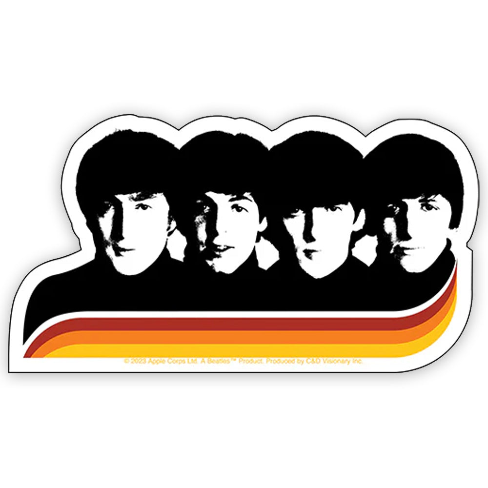THE BEATLES ビートルズ (結成 65周年 ) - Curve / ステッカー 【公式 / オフィシャル】