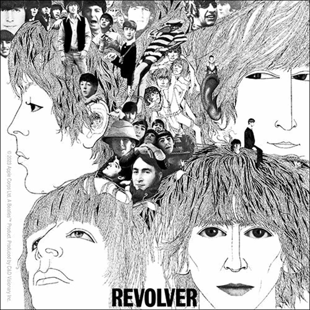 THE BEATLES ビートルズ (結成 65周年 ) - Revolver / ステッカー 【公式 / オフィシャル】