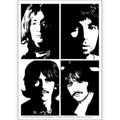THE BEATLES ビートルズ (結成 65周年 ) - Stencil Portraits / ステッカー 【公式 / オフィシャル】