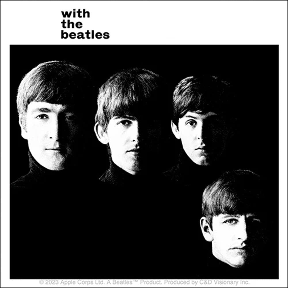 THE BEATLES ビートルズ (結成 65周年 ) - With The Beatles / ステッカー 【公式 / オフィシャル】