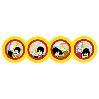 THE BEATLES ビートルズ (結成 65周年 ) - Yellow Submarine Windows / ステッカー 【公式 / オフィシャル】
