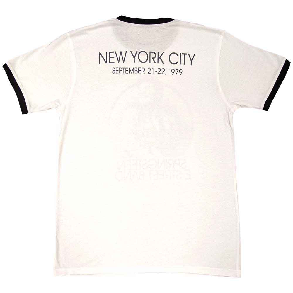 【予約商品】 BRUCE SPRINGSTEEN ブルーススプリングスティーン (11月 映画公開 記念 ) - NYC / White / バックプリントあり / リンガー / Tシャツ / メンズ
