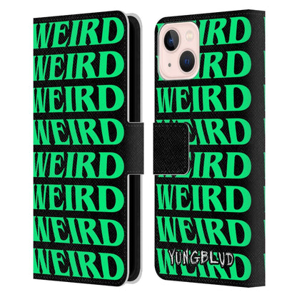 YUNGBLUD ヤングブラッド - Graphics / Weird! Text レザー手帳型 / Apple iPhoneケース 【公式 / オフィシャル】