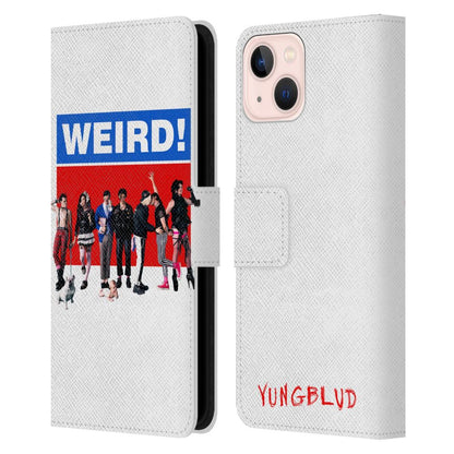 YUNGBLUD ヤングブラッド - Graphics / Weird! レザー手帳型 / Apple iPhoneケース - PGS