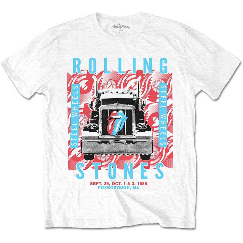 【予約商品】 ROLLING STONES ローリングストーンズ (来日 35周年 記念 ) - Steel Wheels / White （復刻ツアーTシリーズ） / Tシャツ / メンズ 【公式 / オフィシャル】
