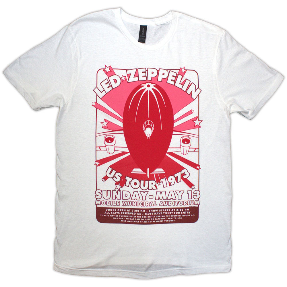 【予約商品】 LED ZEPPELIN レッドツェッペリン (公式 映画公開 記念 ) - Mobile Municipal / White / Tシャツ / メンズ 【公式 / オフィシャル】