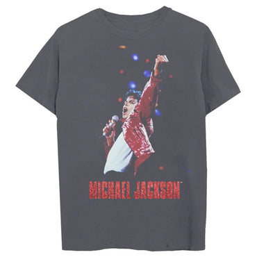 MICHAEL JACKSON マイケルジャクソン - Beat It Live (Charcoal Grey) / Tシャツ / メンズ