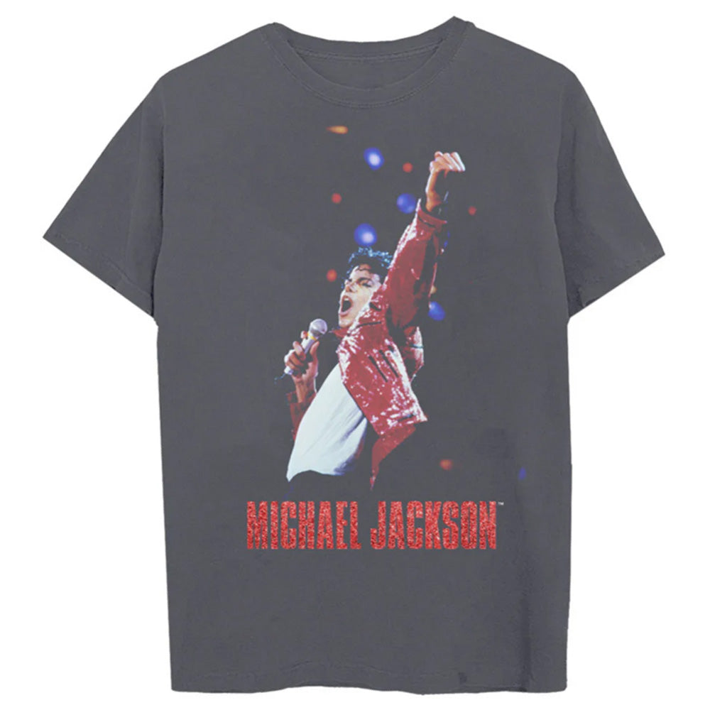 【予約商品】 MICHAEL JACKSON マイケルジャクソン (2026年 映画公開 ) - In Concert Red Jacket Photo / Tシャツ / メンズ 【公式 / オフィシャル】