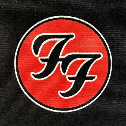 【予約商品】 FOO FIGHTERS フーファイターズ (10月 来日 ) - FF Logo / Black / Back Print / トートバッグ