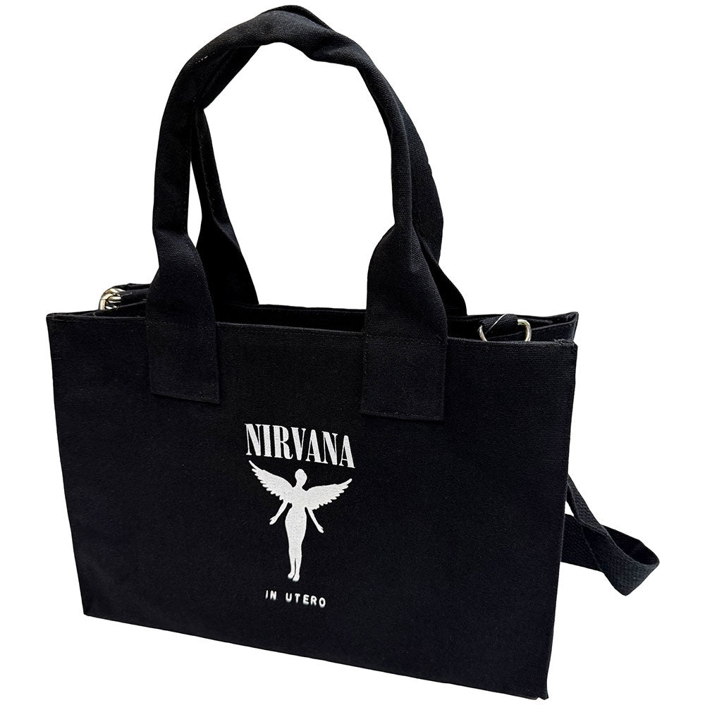 【予約商品】 NIRVANA ニルヴァーナ - In Utero / Black / Back Print / トートバッグ 【公式 / オフィシャル】