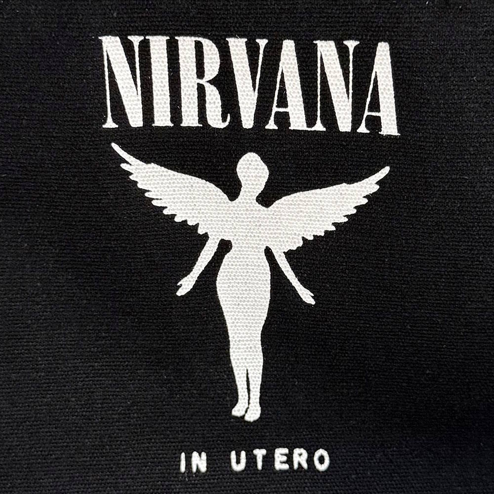 【予約商品】 NIRVANA ニルヴァーナ - In Utero / Black / Back Print / トートバッグ 【公式 / オフィシャル】