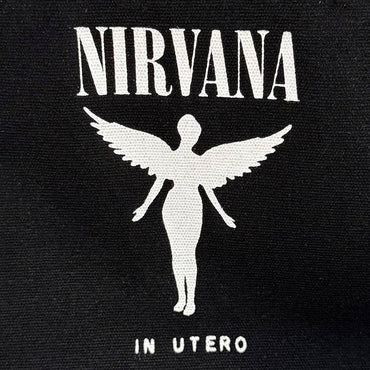 NIRVANA ニルヴァーナ - In Utero / Black / Back Print / トートバッグ