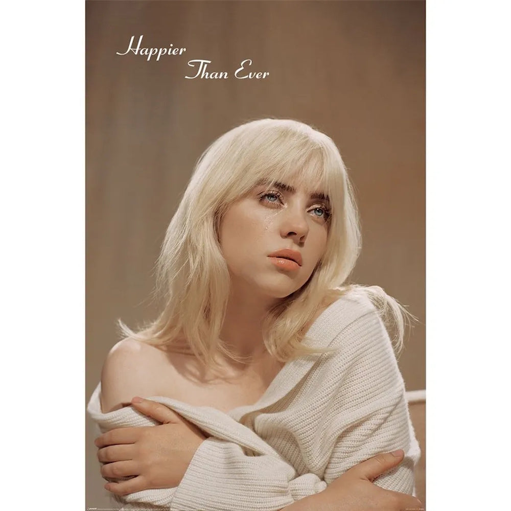 BILLIE EILISH ビリーアイリッシュ - HAPPIER THAN EVER / ポスター 【公式 / オフィシャル】