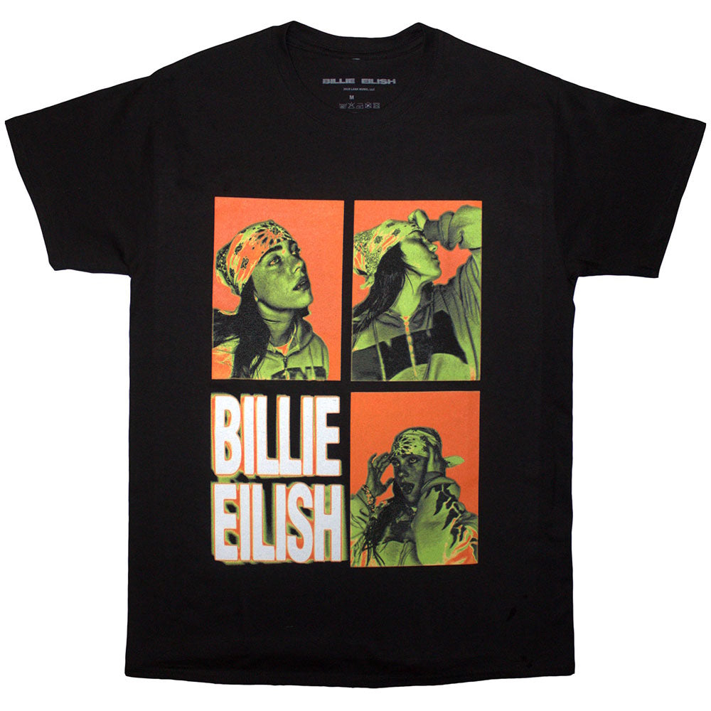 【予約商品】 BILLIE EILISH ビリーアイリッシュ - 3 Photo Logo / Black / Tシャツ / メンズ 【公式 / オフィシャル】