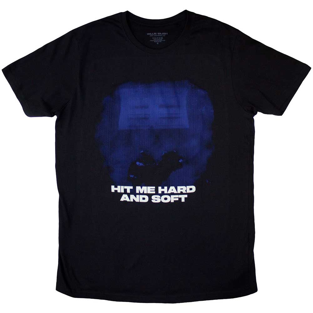 【予約商品】 BILLIE EILISH ビリーアイリッシュ - Hit Me Hard And Soft Blue Lines / オーガニックコットン / Black / Tシャツ / メンズ 【公式 / オフィシャル】
