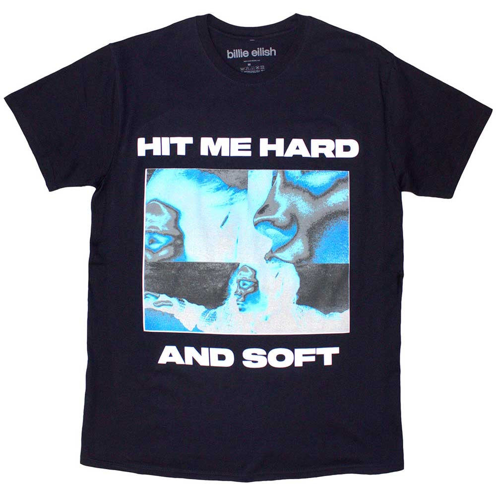 【予約商品】 BILLIE EILISH ビリーアイリッシュ - Hit Me Hard And Soft Negative / オーガニックコットン / Navy Blue / Tシャツ / メンズ 【公式 / オフィシャル】