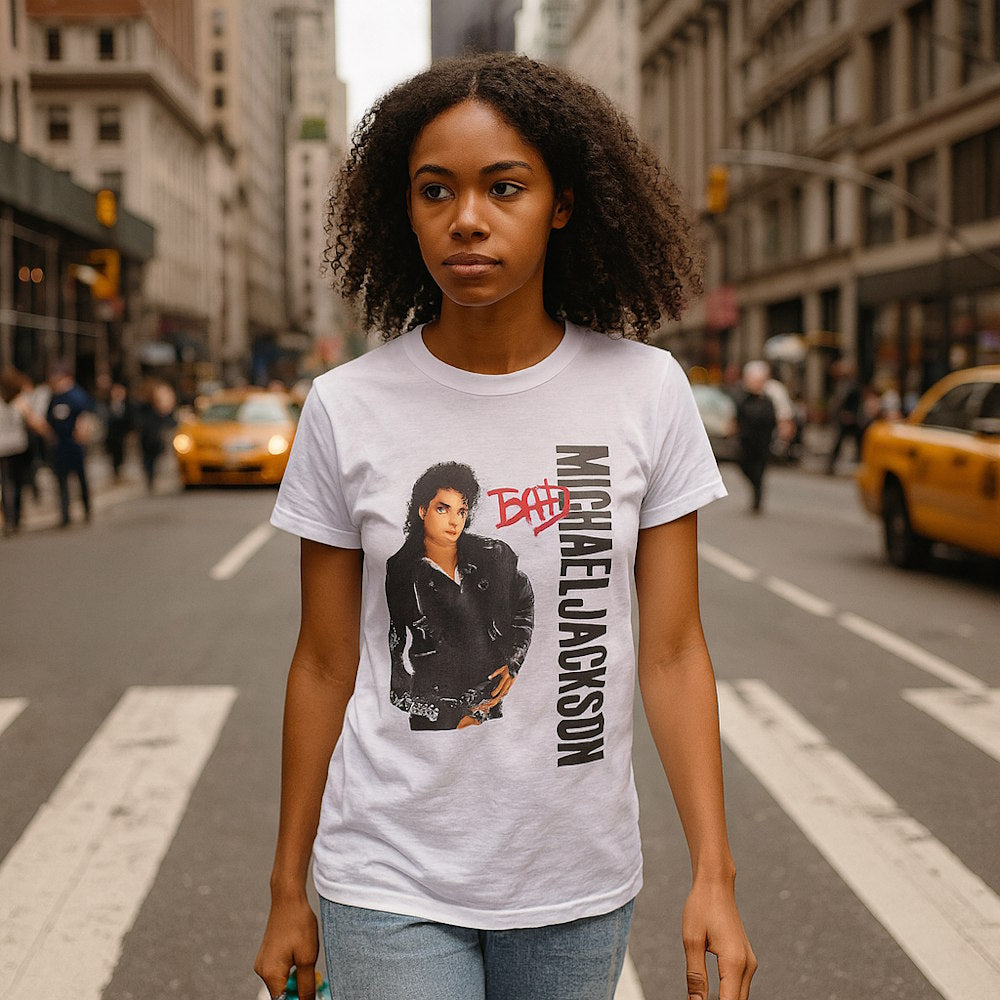 MICHAEL JACKSON - Bad Silver Logo