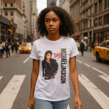 MICHAEL JACKSON - Bad Silver Logo