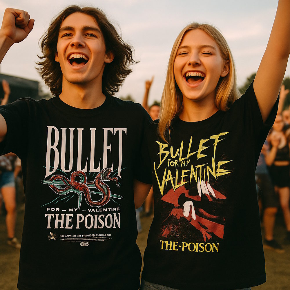 【予約商品】 BULLET FOR MY VALENTINE ブレットフォーマイヴァレンタイン (LOUD PARK 25 来日 ) - The Poison Snake / Black / Tシャツ / メンズ 【公式 / オフィシャル】