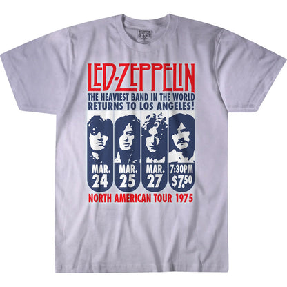 LED ZEPPELIN レッドツェッペリン (公式 映画公開 記念 ) - LA 1975  / タイダイ / Tシャツ / メンズ 【公式 / オフィシャル】
