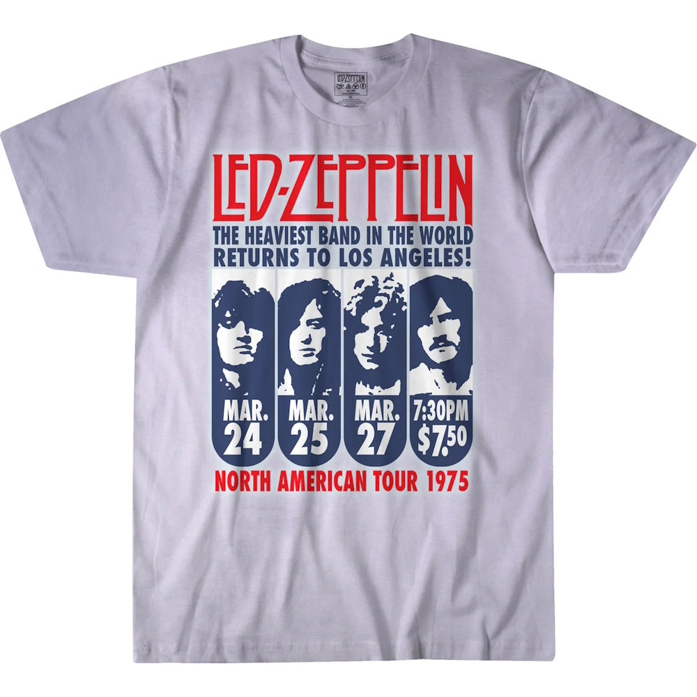 LED ZEPPELIN レッドツェッペリン (公式 映画公開 記念 ) - LA 1975  / タイダイ / Tシャツ / メンズ 【公式 / オフィシャル】