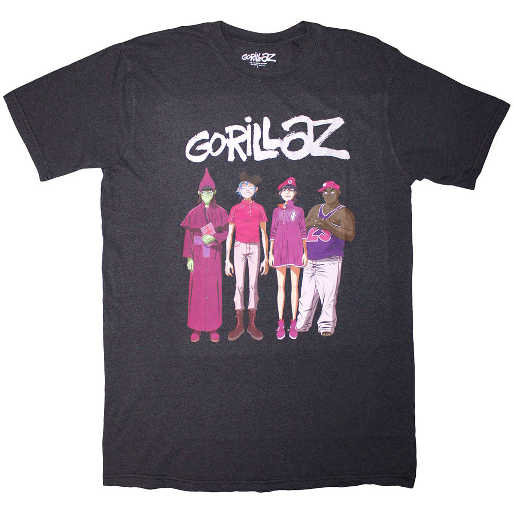 GORILLAZ ゴリラズ - Cracker Island Standing Group / Eco / ミネラルウォッシュ / Tシャツ / メンズ 【公式 / オフィシャル】