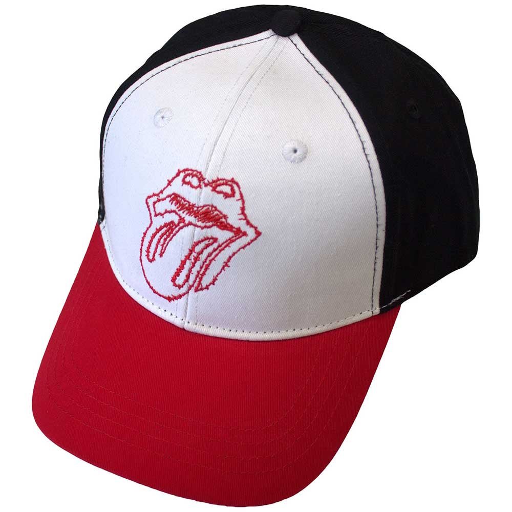 ROLLING STONES ローリングストーンズ (来日 35周年 記念 ) - Classic Tongue Outline / Red, White & Black / キャップ / メンズ - PGS