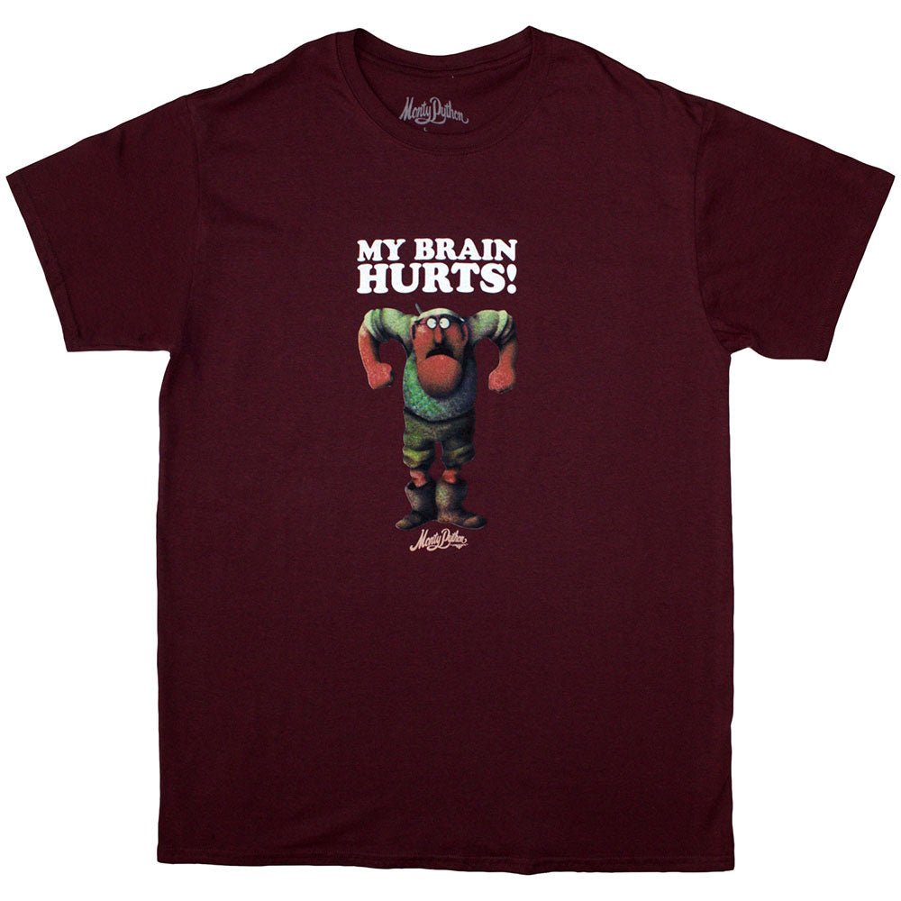 MONTY PYTHON モンティパイソン - My Brain Hurts / Maroon Red / Tシャツ / メンズ - PGS