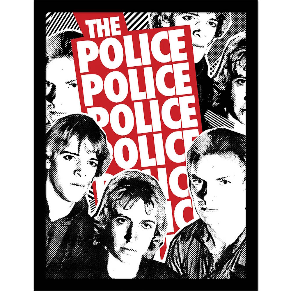 Police/ポリス3人の直筆サイン入り写真額縁 インテリア額 公式グッズ | PGS - sting