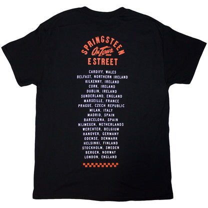 【予約商品】 BRUCE SPRINGSTEEN ブルーススプリングスティーン (11月 映画公開 記念 ) - Tour '24 Wheel / バックプリントあり / 2024年ツアー会場限定販売 / Tシャツ / メンズ