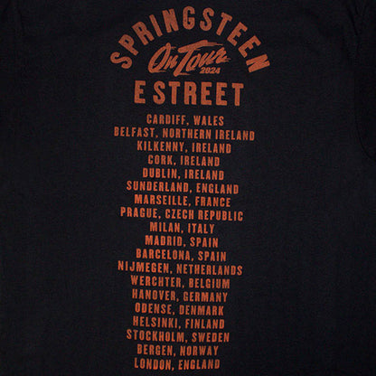 【予約商品】 BRUCE SPRINGSTEEN ブルーススプリングスティーン (11月 映画公開 記念 ) - Tour '24 E-Street Photo / バックプリントあり / 2024年ツアー会場限定販売 / Tシャツ / メンズ