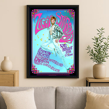 【予約商品】 DAVID BOWIE デヴィッドボウイ - Ziggy Stardust Concert Poster / Bob Masse / ポスター