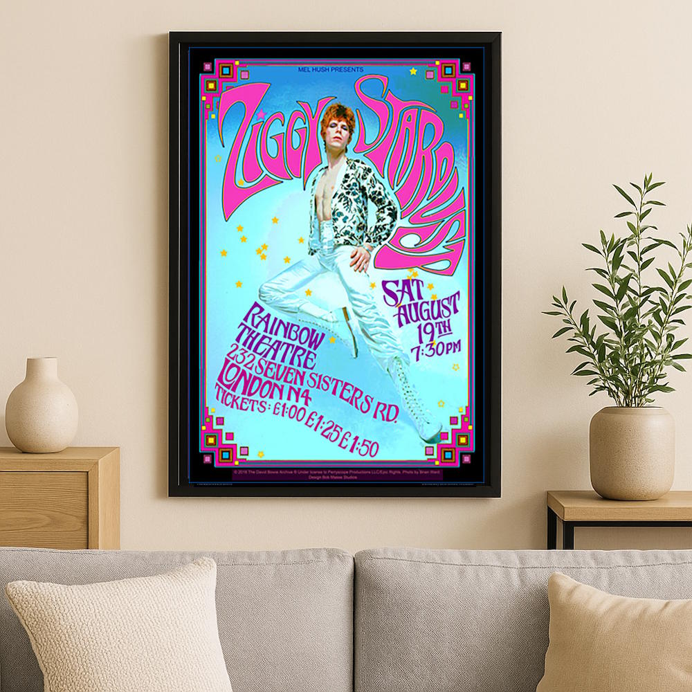 【予約商品】 DAVID BOWIE デヴィッドボウイ - Ziggy Stardust Concert Poster / Bob Masse / ポスター 【公式 / オフィシャル】