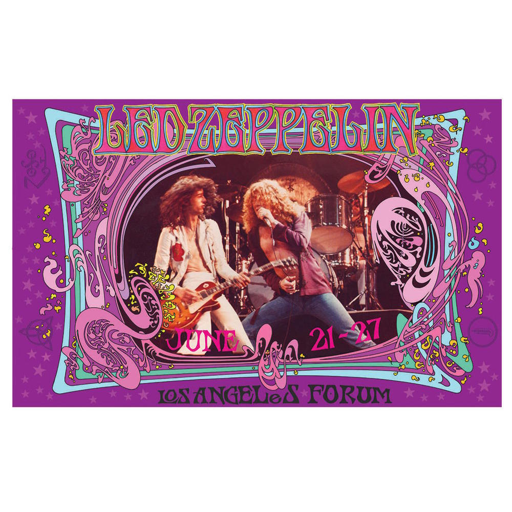 【予約商品】 LED ZEPPELIN レッドツェッペリン (公式 映画公開 記念 ) - LA Forum Concert Poster / Bob Masse / ポスター 【公式 / オフィシャル】