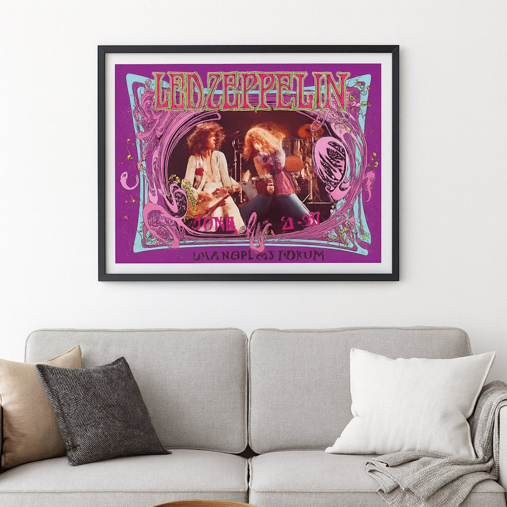 【予約商品】 LED ZEPPELIN レッドツェッペリン (公式 映画公開 記念 ) - LA Forum Concert Poster / Bob Masse / ポスター 【公式 / オフィシャル】