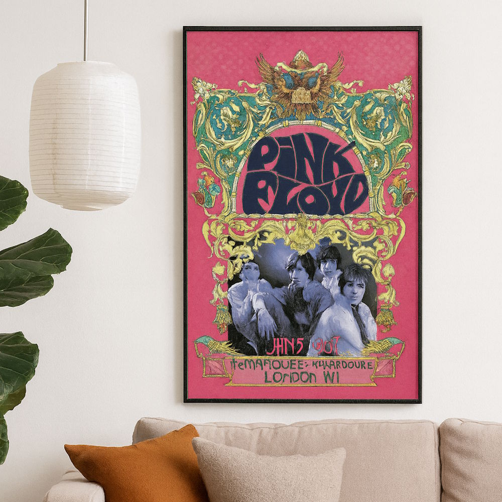 【予約商品】 PINK FLOYD ピンクフロイド (結成 60周年 ) - 1967 Concert Poster / Bob Masse / ポスター 【公式 / オフィシャル】