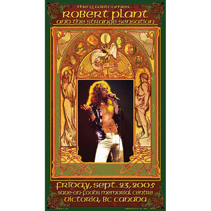LED ZEPPELIN - (公式 映画公開 記念 ) - Robert Plant Concert Poster / Bob Masse