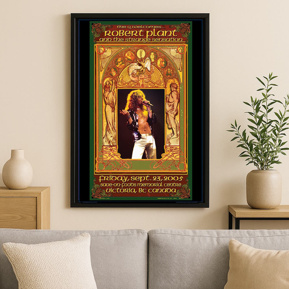 【予約商品】 LED ZEPPELIN レッドツェッペリン (公式 映画公開 記念 ) - Robert Plant Concert Poster / Bob Masse / ポスター 【公式 / オフィシャル】
