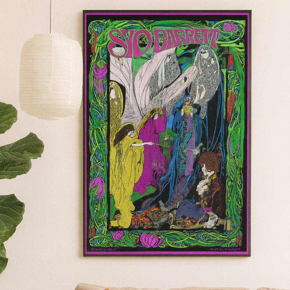 【予約商品】 PINK FLOYD ピンクフロイド (結成 60周年 ) - Sid Barrett Concert Poster / Bob Masse / ポスター 【公式 / オフィシャル】