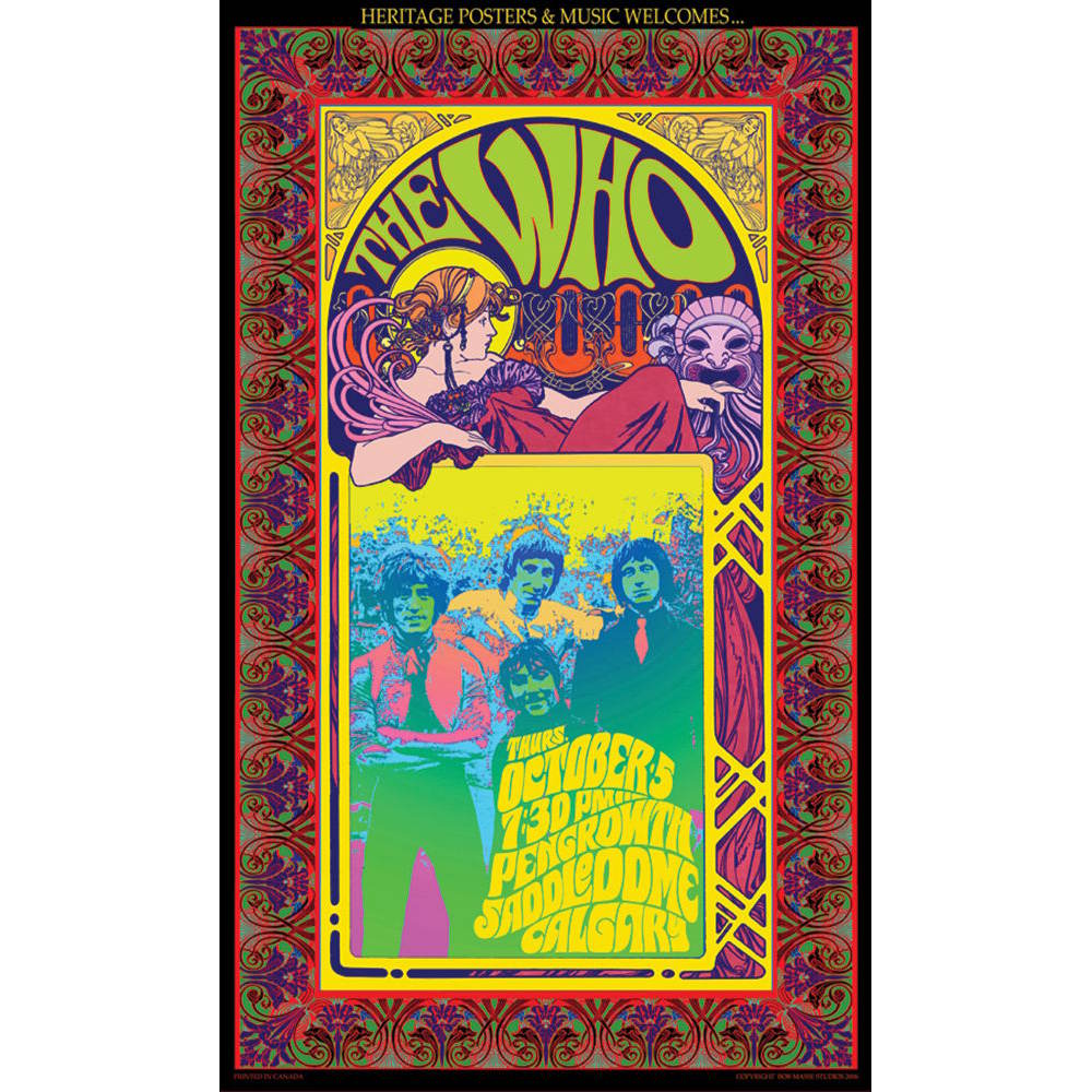 【予約商品】 THE WHO ザ・フー (映画公開記念 ) - Concert Poster / Bob Masse / ポスター 【公式 / オフィシャル】