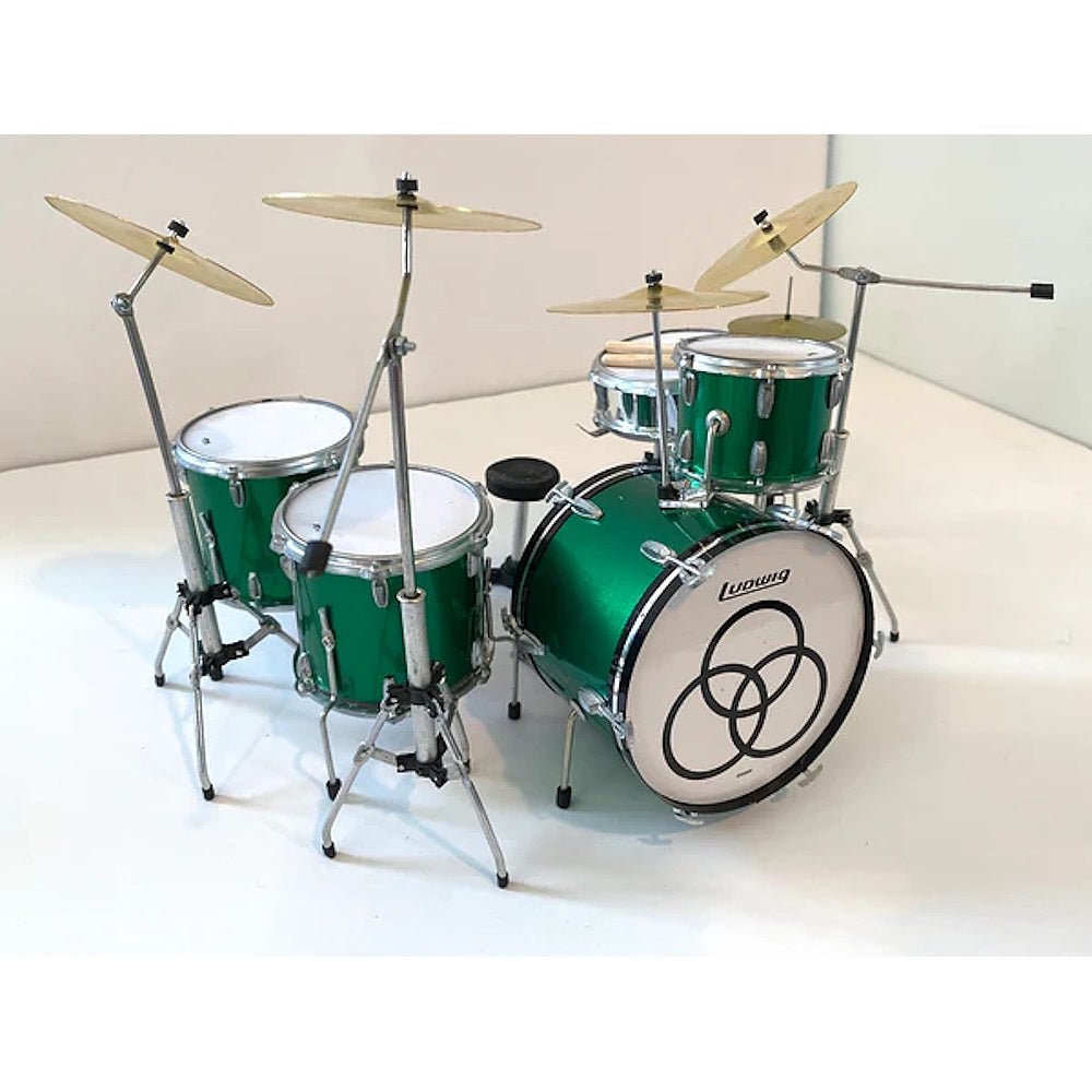 【予約商品】 LED ZEPPELIN レッドツェッペリン (公式 映画公開 記念 ) - Green Sparkle Immigrant Song Zep Mini Drum Set Replica Collectible / ミニチュア楽器 - PGS