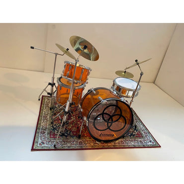 【予約商品】 LED ZEPPELIN レッドツェッペリン (公式 映画公開 記念 ) - Vintage Drum Rug - Miniature for 1:4 Scale Drum Kit Models / ミニチュア楽器