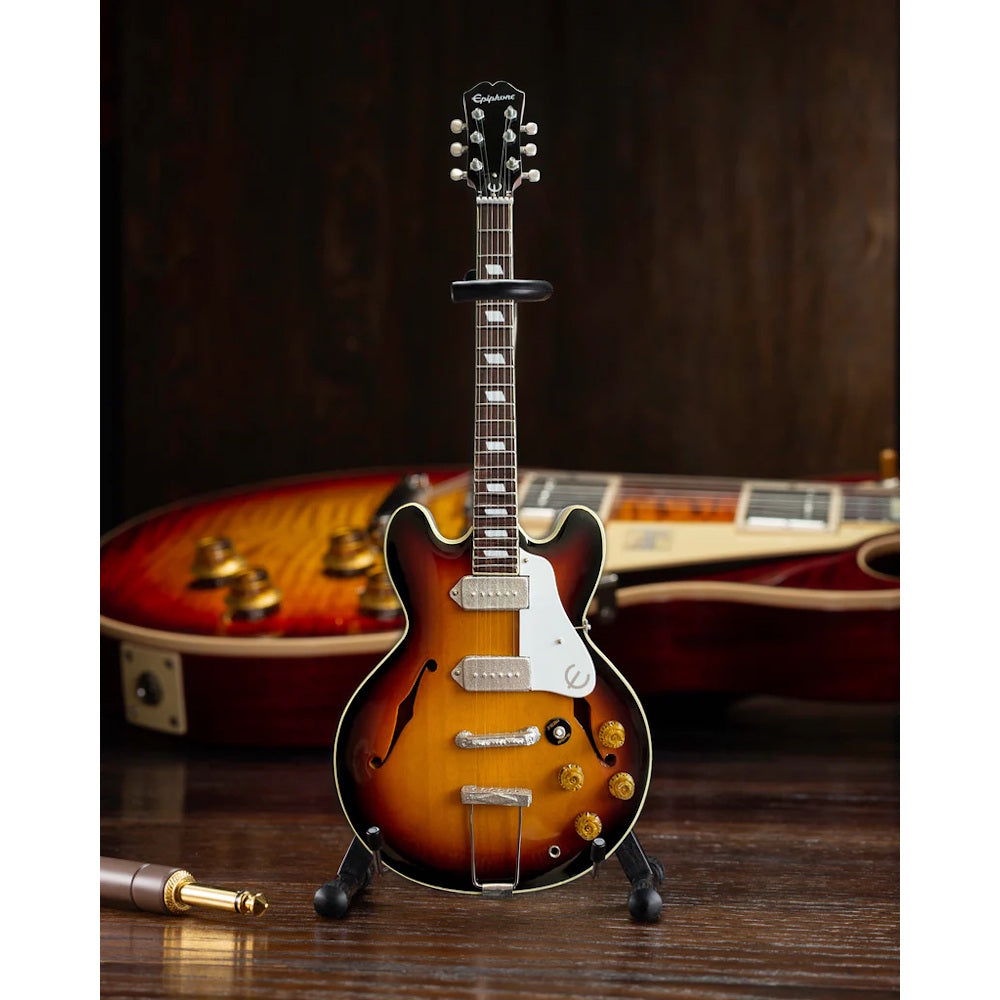 【予約商品】 JOHN LENNON ジョンレノン (生誕 85年 ) - Epiphone 1965 Casino Sunburst 1:4 Scale Miniature Guitar Model / ミニチュア楽器 【公式 / オフィシャル】