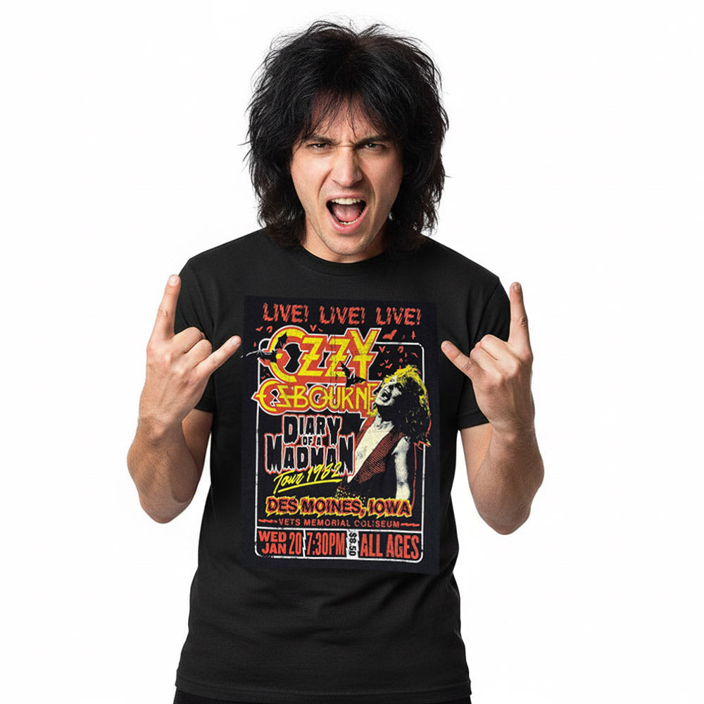 
                  
                    OZZY OSBOURNE オジーオズボーン (追悼 ) - Diary of a Madman Tour / Tシャツ / メンズ
                  
                