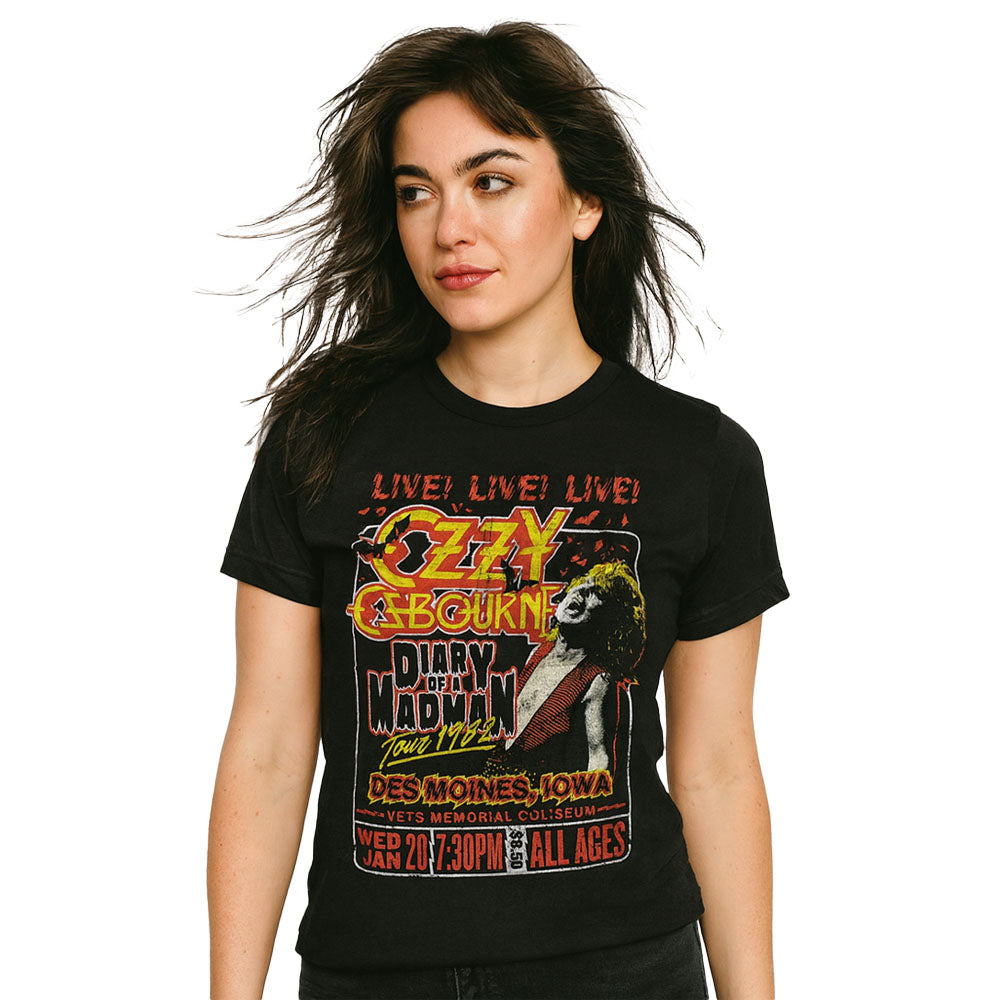 【予約商品】 OZZY OSBOURNE オジーオズボーン (追悼 ) - Diary of a Madman Tour / Tシャツ / メンズ