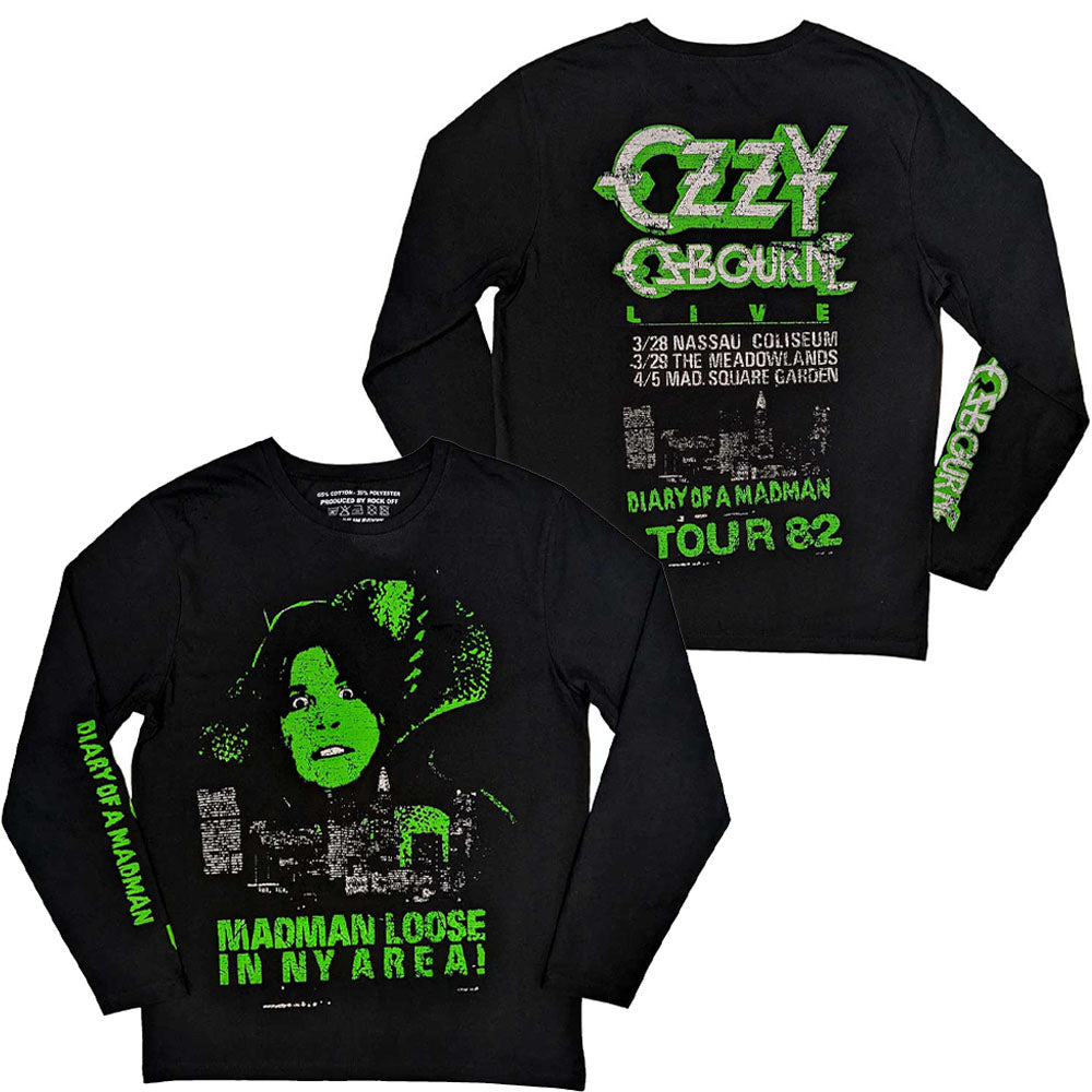 
                  
                    OZZY OSBOURNE オジーオズボーン (追悼 ) - Madman Loose / バックプリントあり / スリーブプリントあり / 長袖 / Tシャツ / メンズ 【公式 / オフィシャル】
                  
                