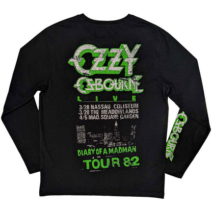 【予約商品】 OZZY OSBOURNE オジーオズボーン (追悼 ) - Madman Loose / バックプリントあり / スリーブプリントあり / 長袖 / Tシャツ / メンズ