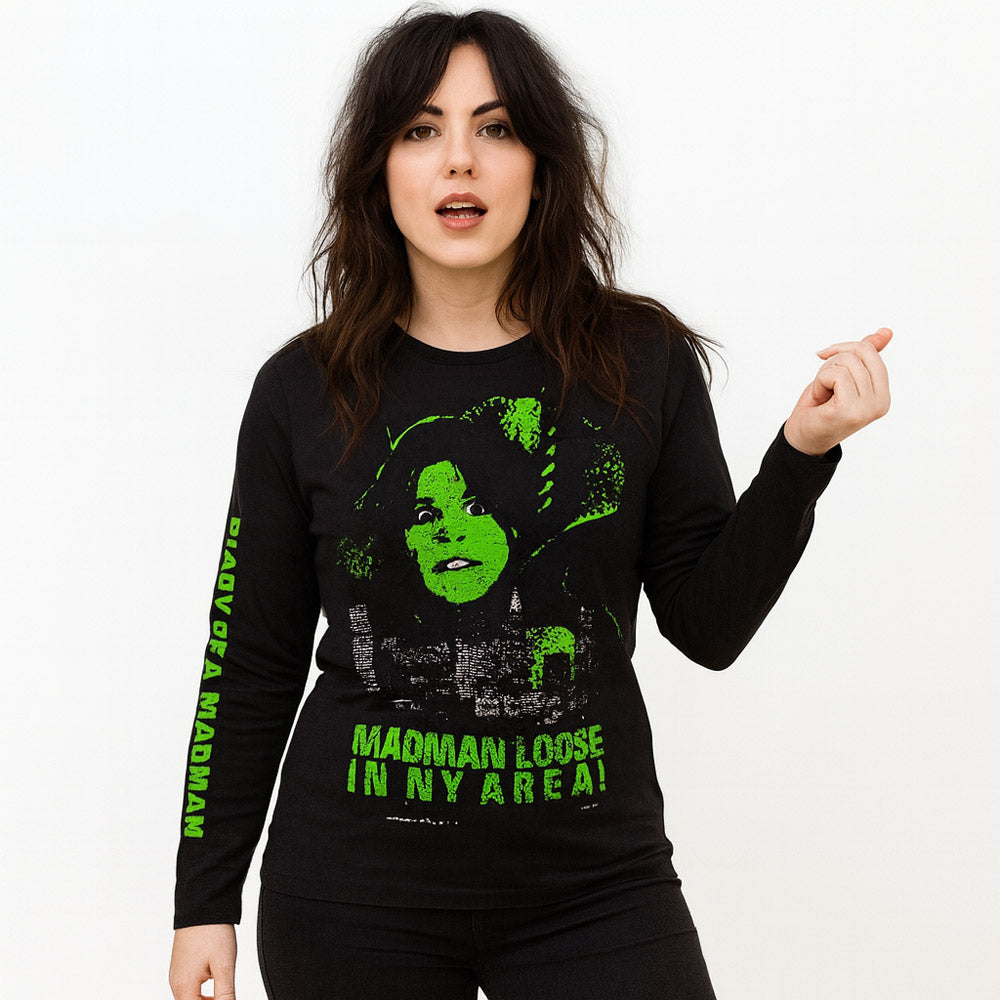 【予約商品】 OZZY OSBOURNE オジーオズボーン (追悼 ) - Madman Loose / バックプリントあり / スリーブプリントあり / 長袖 / Tシャツ / メンズ