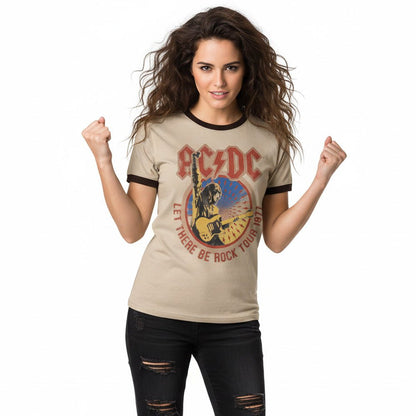 AC/DC エーシーディーシー (Back in Black 45周年 ) - Let There Be Rock Tour '77 / リンガー / Tシャツ / メンズ - PGS